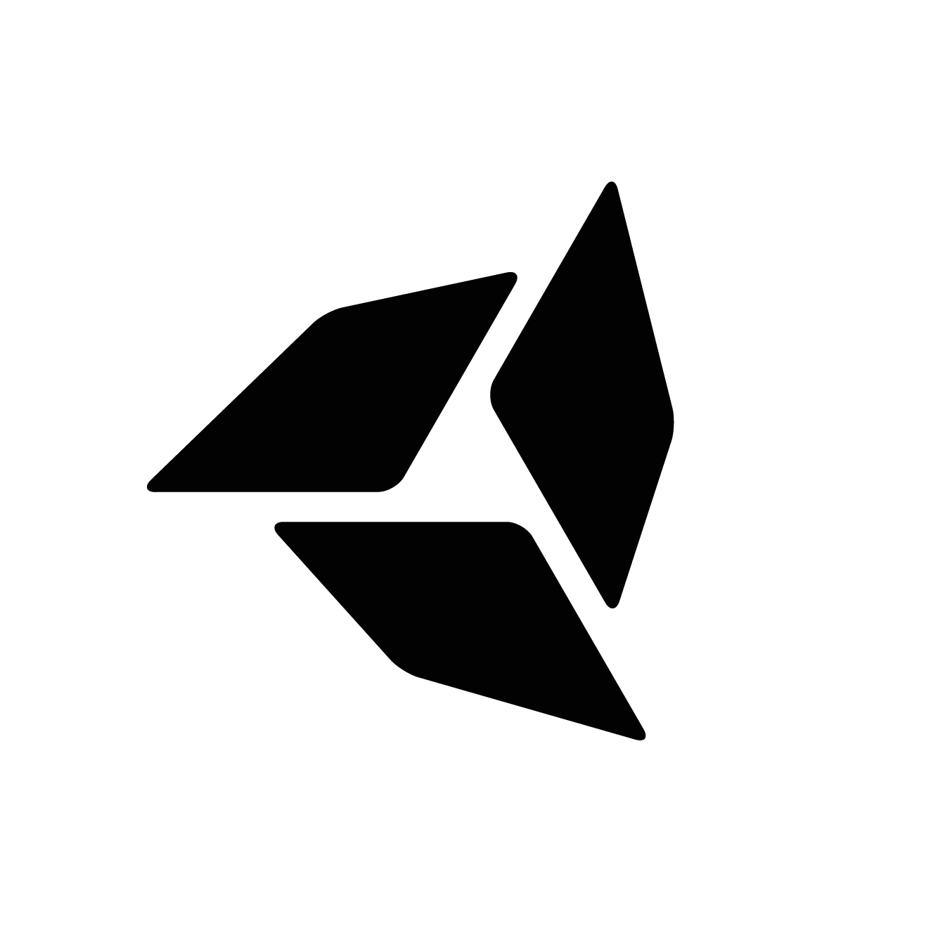Nexufend logo, Black on transparent