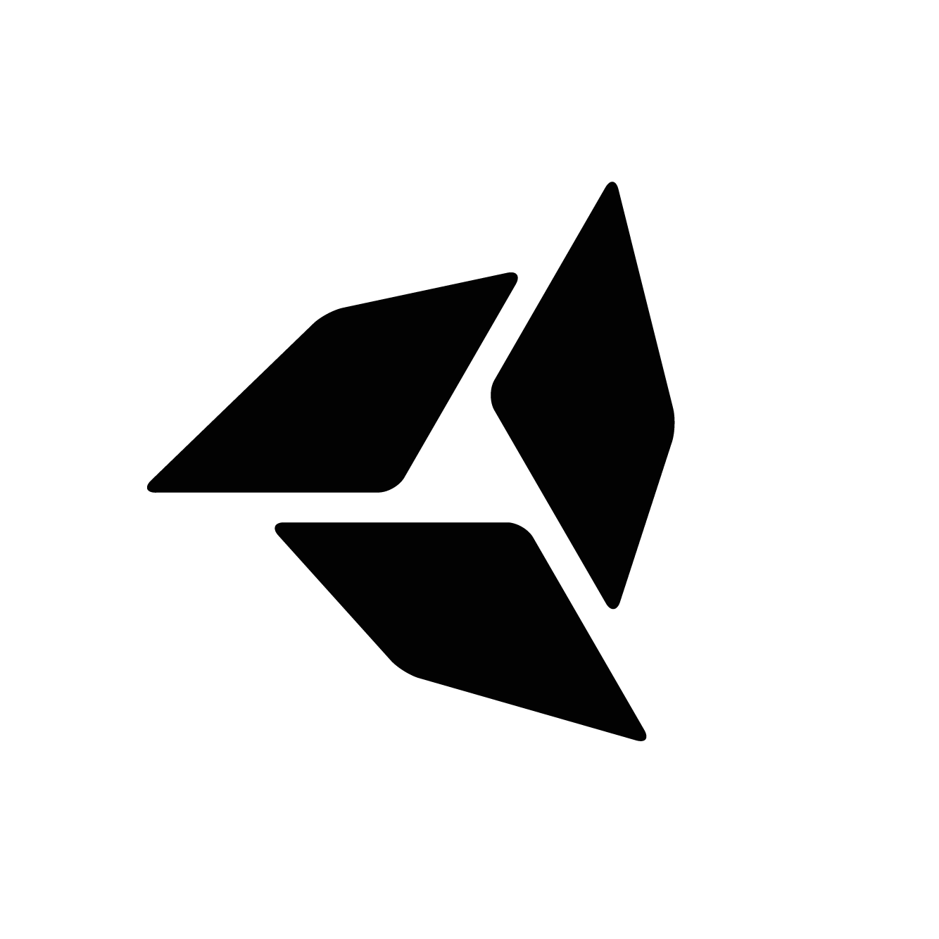 Nexufend logo, Black on white background